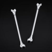 Barre industrielle os argentée sans filetage en titane 1.6mm