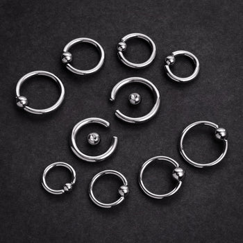 Alternative cool Clear & Red Single Flare Glass Plug / Gauge