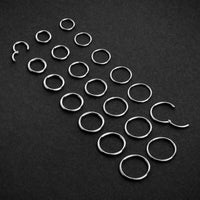 Anneau segment, argent, titane ASTM F136