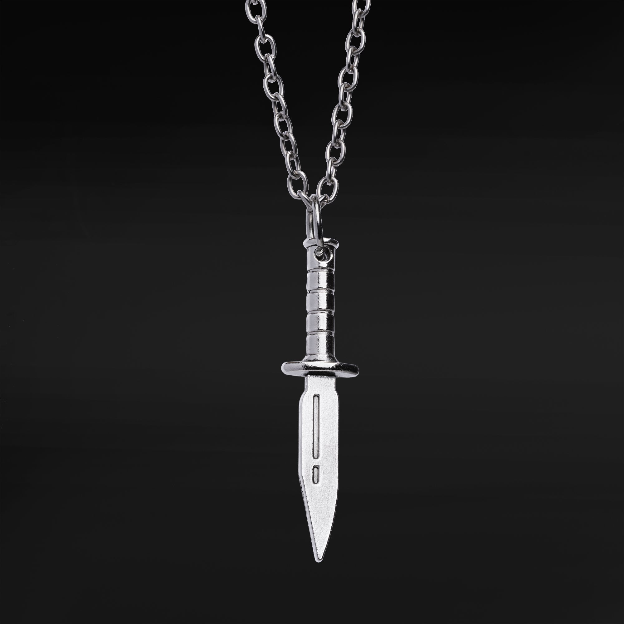 Silver Dagger Necklace