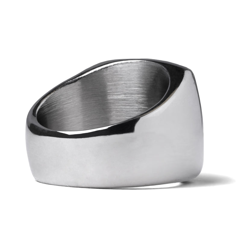 Silberner Leviathan-Kreuz-Gothic-Ring