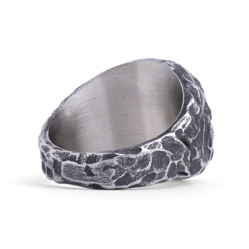 Bague viking roue runique argentée