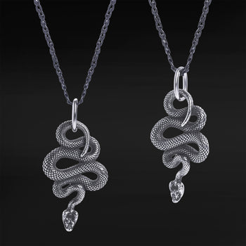 Gothic Amethyst- Und Silber-Vogelkrallen-Ohrringe (Paar)