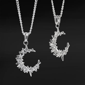 Gothic Amethyst- Und Silber-Vogelkrallen-Ohrringe (Paar)