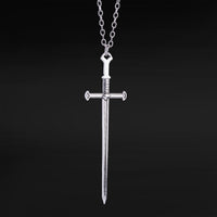 Collier épée argenté