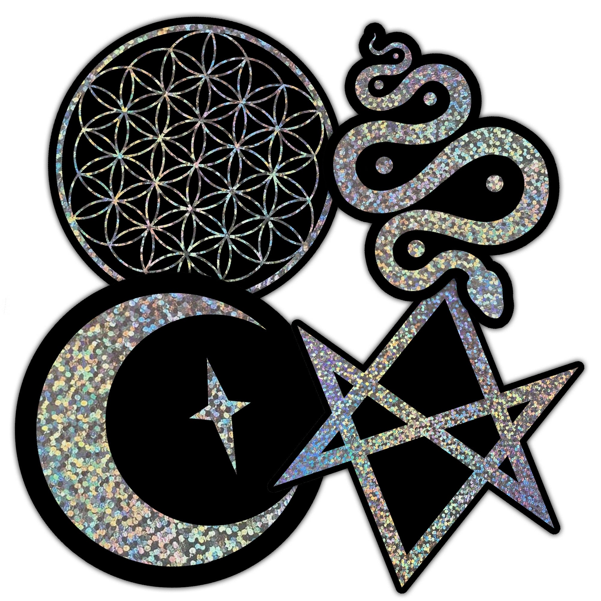 Sparkle Symbols Vinyl Sticker Pack