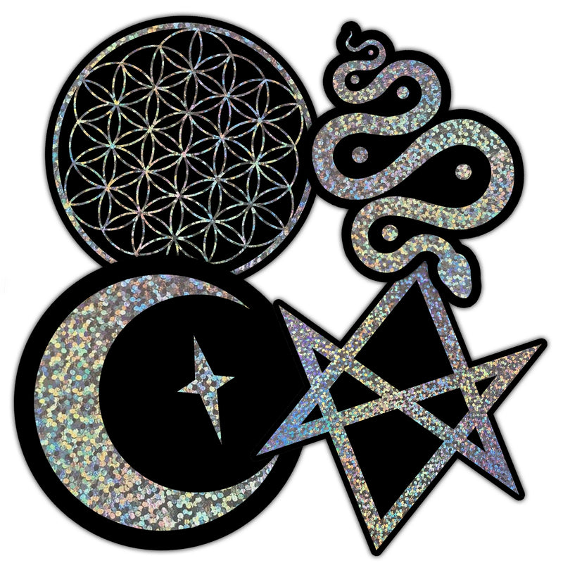 Glitzer-Symbole Vinyl-Aufkleber-Pack