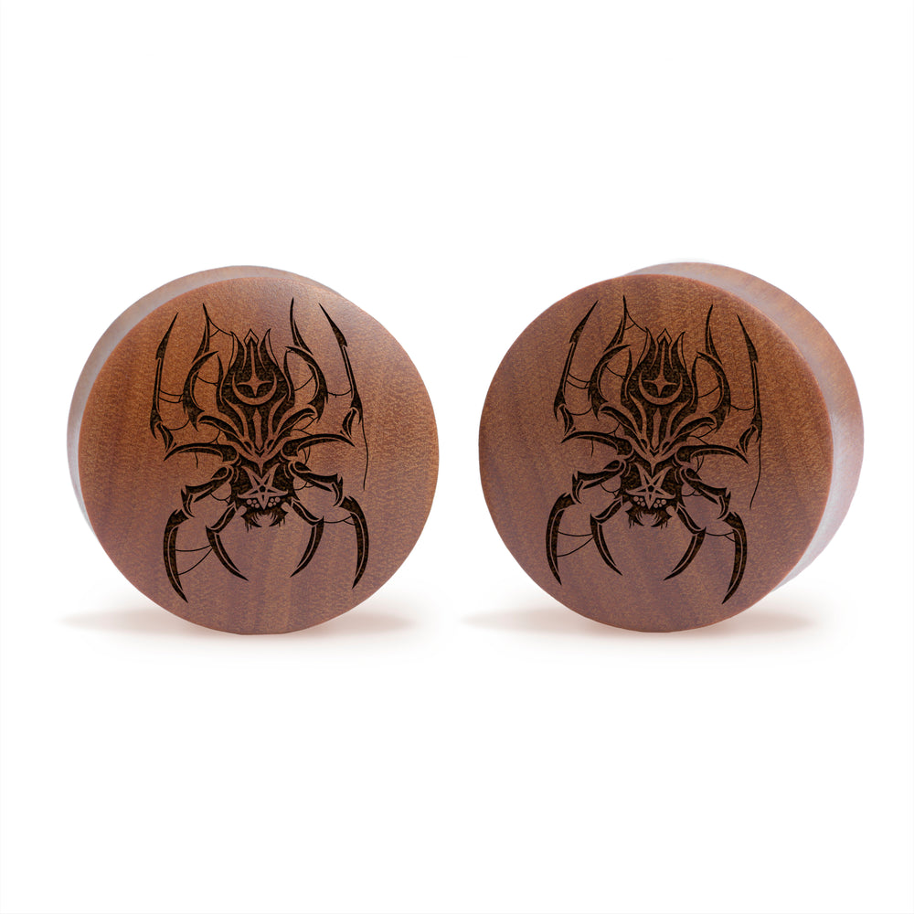 Spider Plug / Gauge - Saba-Holz | Konvexer Double Flare