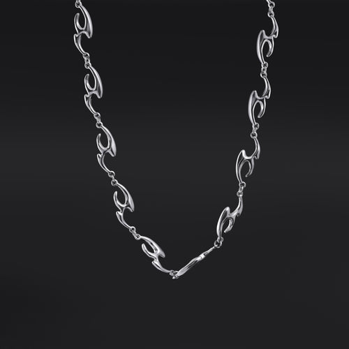 Tribal Link Necklace - Stainless Steel Alternative Jewellery