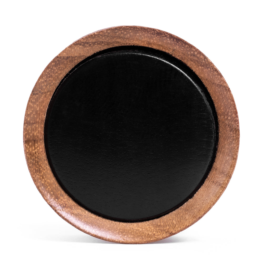 Teak- und schwarzes Ebenholz-Inlay Ohr Plug