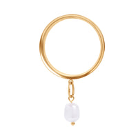 Charm Lucent Tear en acier doré, double flare, tunnel d’oreille pendant / Plug / Gauge