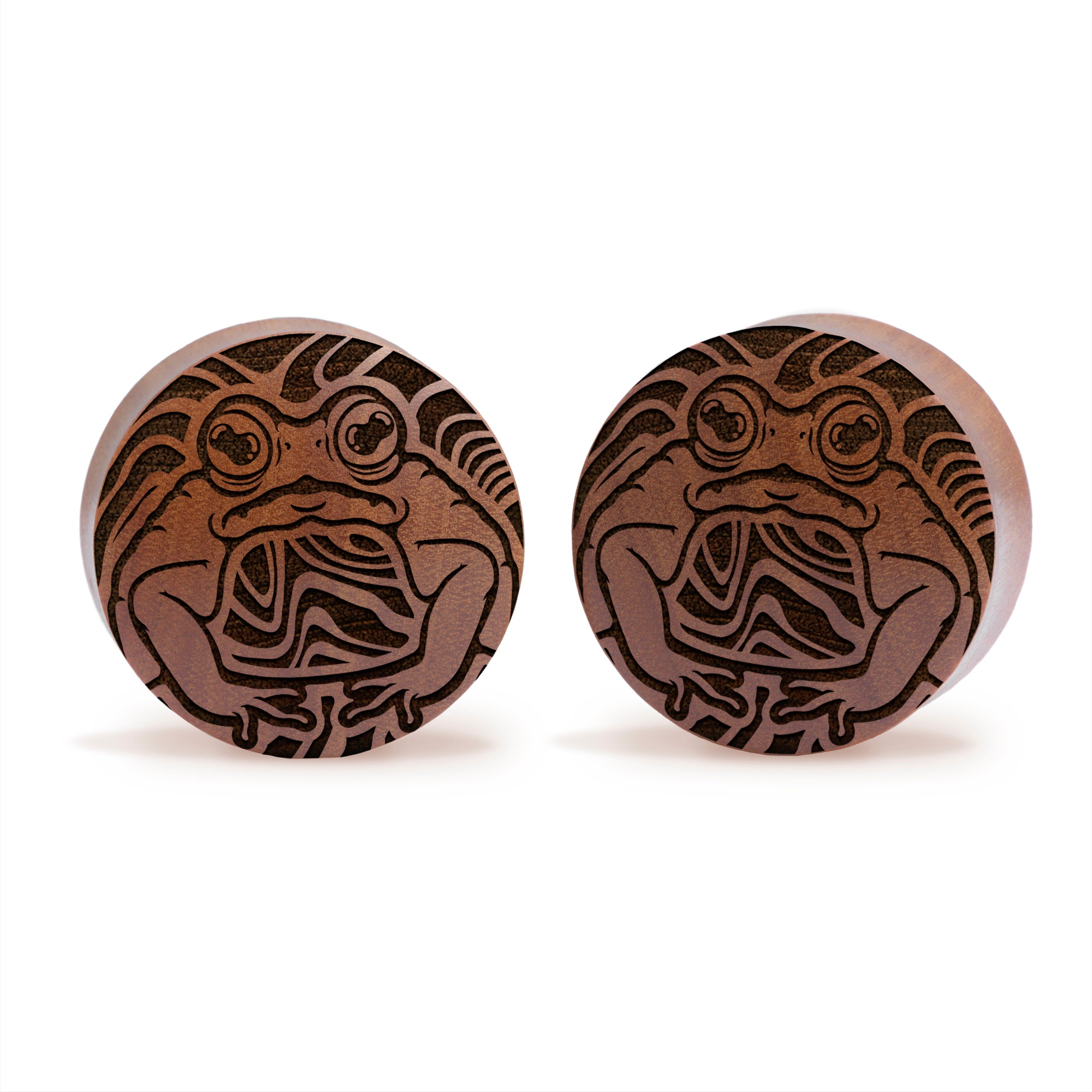 WSS Smashed Emblem Plug / Gauge - Black Glass | Flat Faced Double Flare
