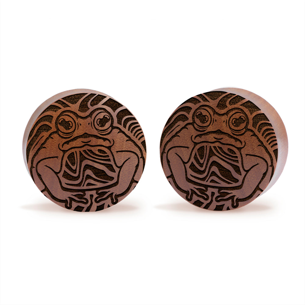 Trippy Toad Plug / Gauge - Saba-Holz | Konvexe Double Flare