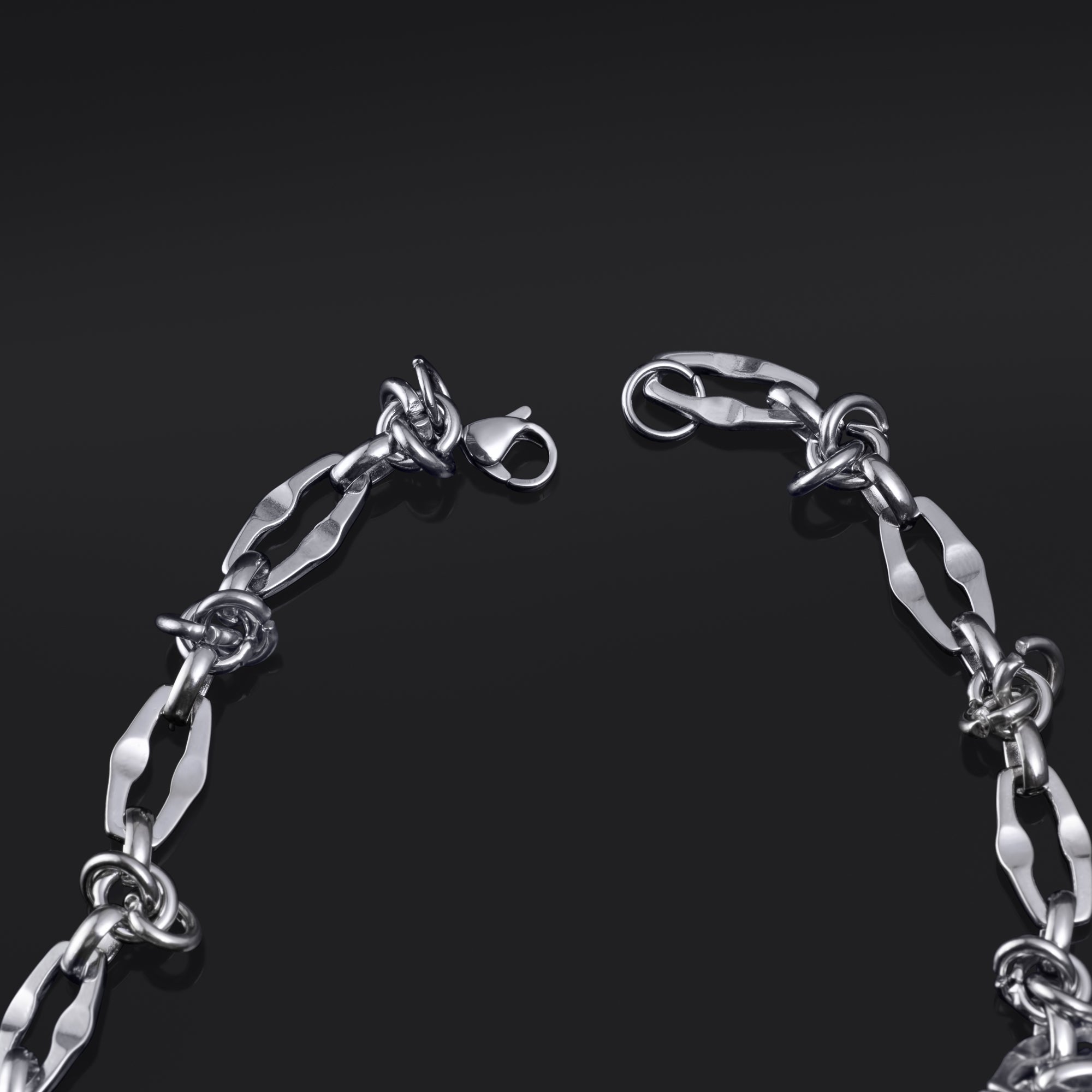 Faceted Chain Necklace - Stainless Steel Alternative Jewellery