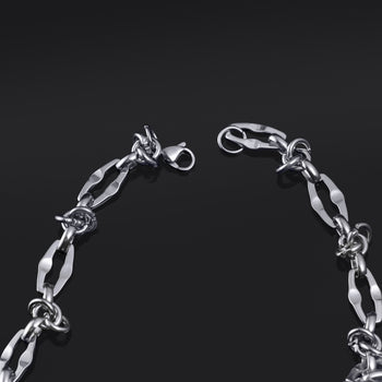 Faceted Chain Necklace - Stainless Steel Alternative Jewellery