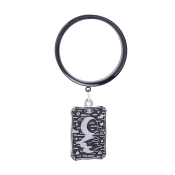 The Blooming Sun Charm Black Steel Double Flared Tunnel Dangle / Plug / Gauge
