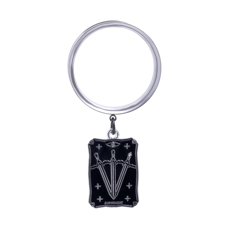 Tunnel d’oreille / Plug / écarteur pendants double flare en acier argenté XX Judgement