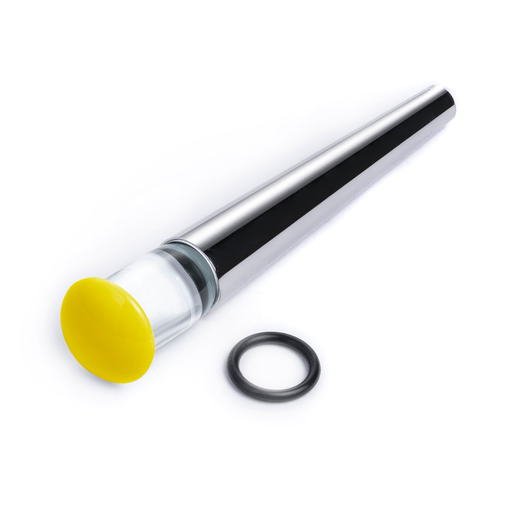 Anfänger-Ohr-Stretch-Set für Ohren – 22-teilige Packung – inklusive chirurgischem Stahlkegel und transparentem, gelbem Glas- Plug/Messgerät