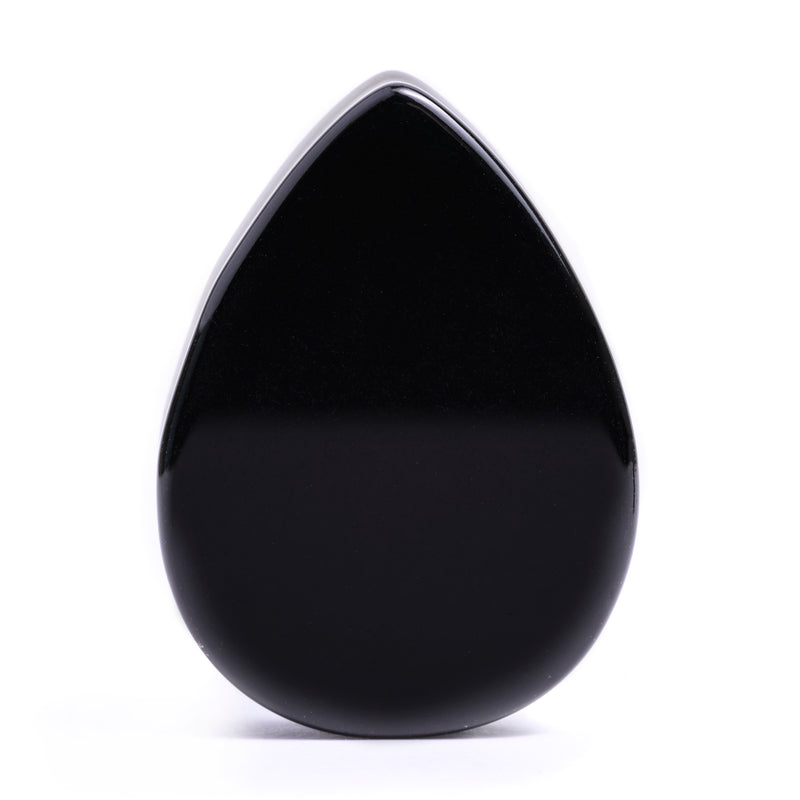 Black Teardrop Glass Plug / Gauge