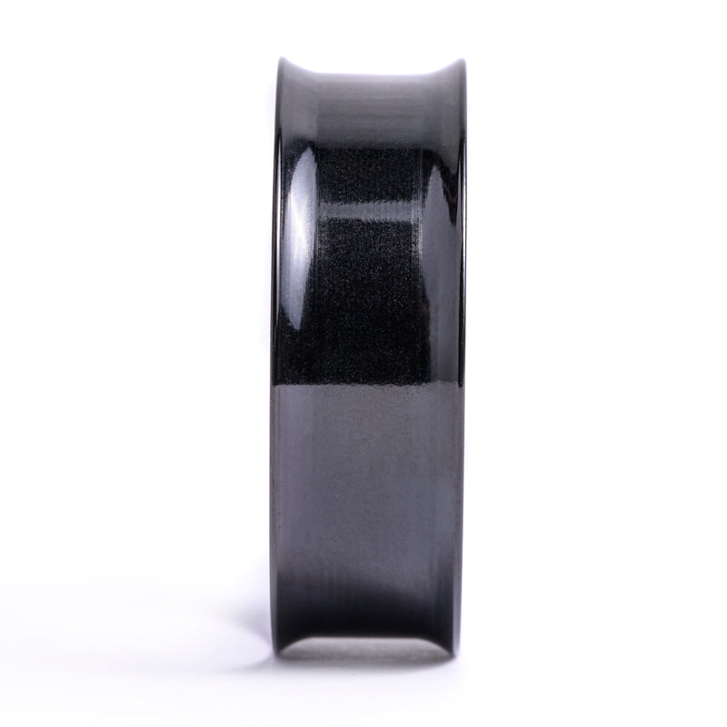 Black Stainless Steel Double Flared Tunnel