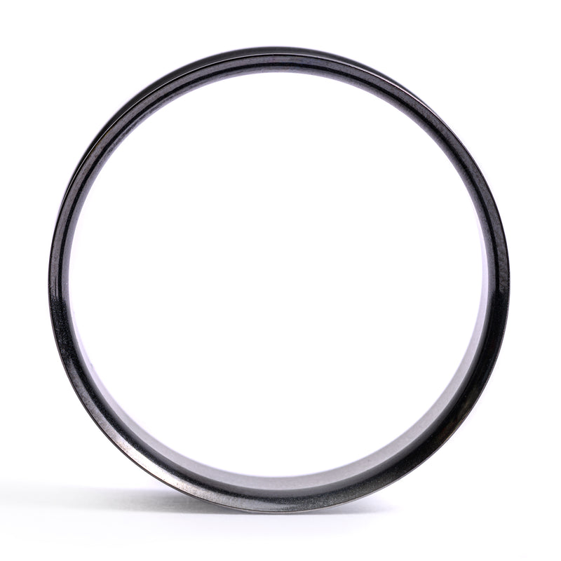Black Stainless Steel Double Flared Tunnel