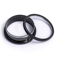 Black Screwback Stainless Steel Ear Tunnel