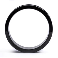 Black Screwback Stainless Steel Ear Tunnel
