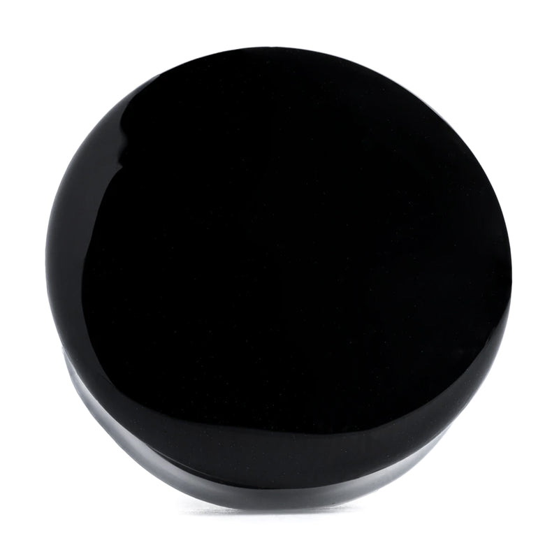Clear & Black Single Flare Glass Plug / Gauge