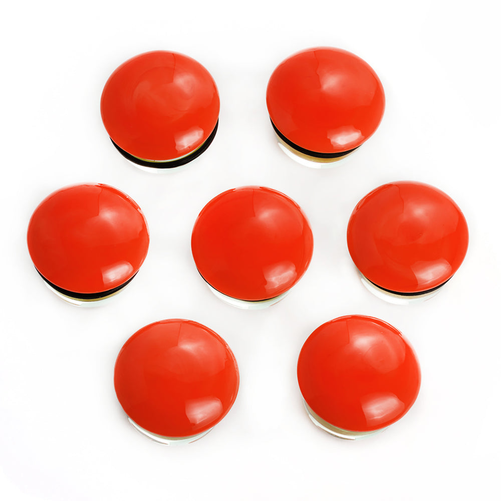 Klar & Rot Single Flare Glas Plug / Gauge