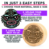 Plug / Gauge à personnaliser - Bois de crocodile | Face plate double évasé