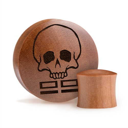 Bad Batch Logo Plug / Gauge - Saba Wood | Convex Double Flare