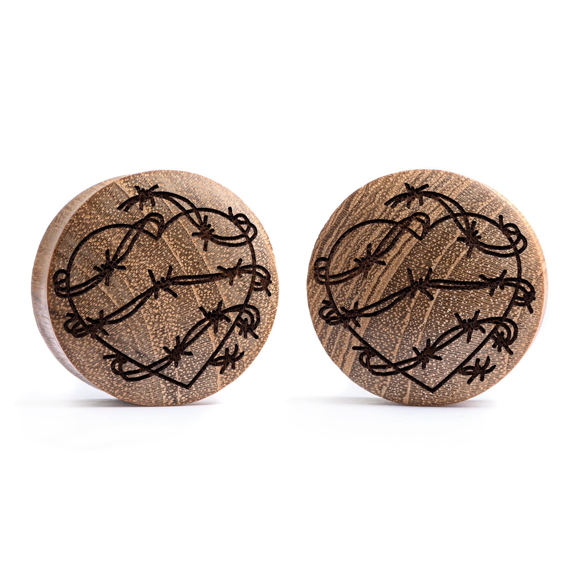 Starburst Mandala Zierstattoo Plug / Gauge - Krokodilholz | Konvexe Doppelaufgeweitet