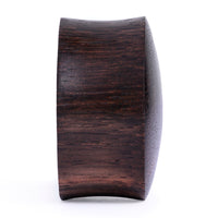 Black Ebony Convex Wood Ear Plug / Gauge
