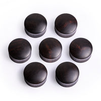 Black Ebony Convex Wood Ear Plug / Gauge