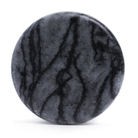 Plug / Gauge en pierre de jaspe filet noir