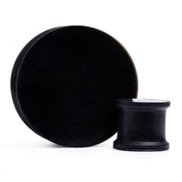 Solider schwarzer Silikon-Ohr Stretching Plug / Gauge