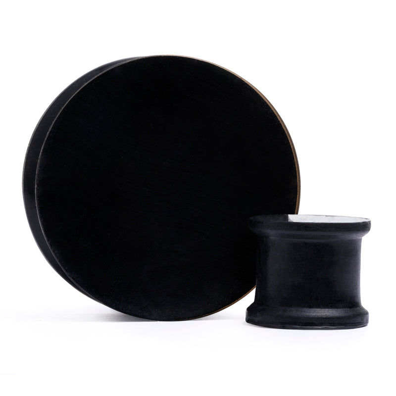 Solider schwarzer Silikon-Ohr Stretching Plug / Gauge