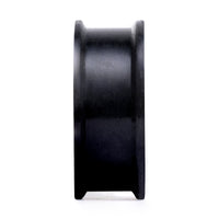 Solider schwarzer Silikon-Ohr Stretching Plug / Gauge
