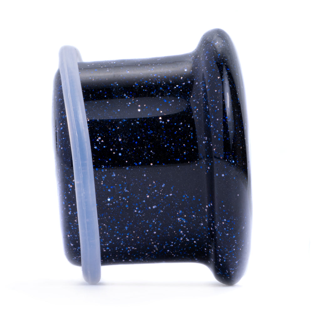 Blauer Goldfluss Single Flare Stone Plug / Gauge