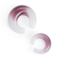 Plug / Gauge pince en verre bordeaux