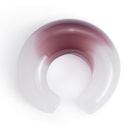 Plug / Gauge pince en verre bordeaux