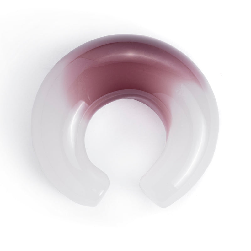 Plug / Gauge pince en verre bordeaux
