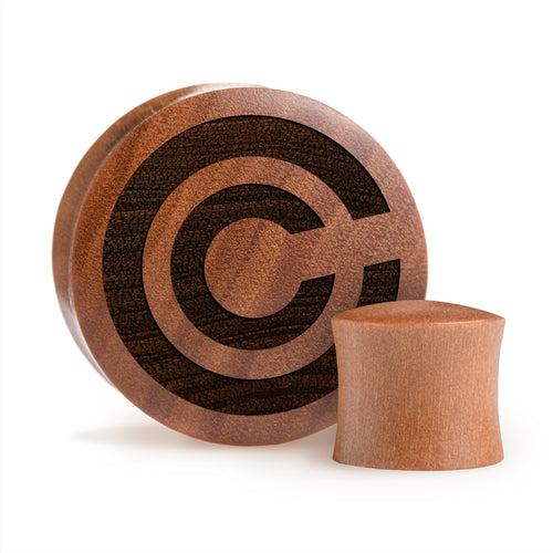 Capsule Corp - Dragon Ball Z Plug / Gauge - Saba Wood | Convex Double Flare