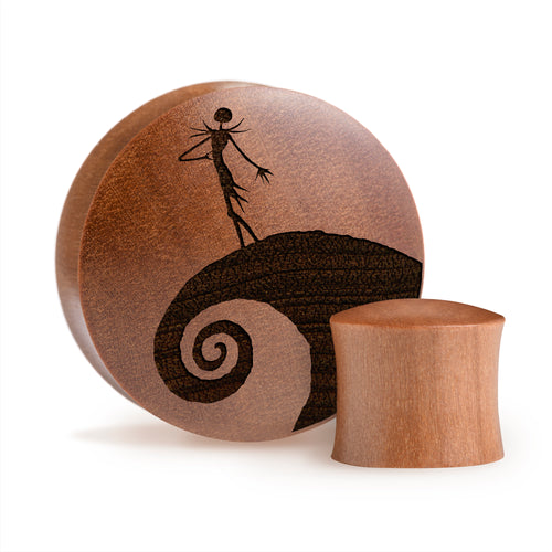 Jack Silhouette Plug / Gauge - Saba Wood | Convex Double Flare