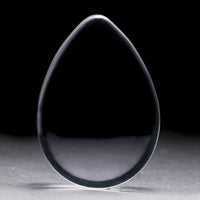 Plug en verre transparent en forme de goutte / jauge