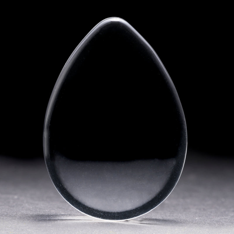 Plug en verre transparent en forme de goutte / jauge