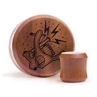Coil Tattoo Machine Plug / Calibre - Bois de Saba | Double évasement à face plate