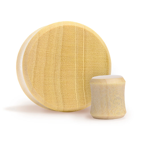 Light Unique Crocodile Flat Faced Wood Ear Plug / Gauge