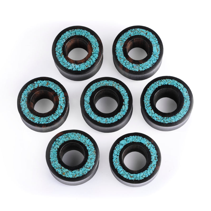 Crushed Turquoise Wood Tunnel