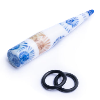 Gothic Spiral Cool Black Ear Gauge Plug